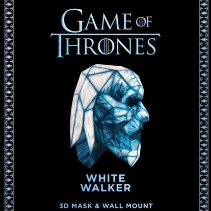 Game of Thrones Mask: White Walker (3D Mask & Wall Mount)