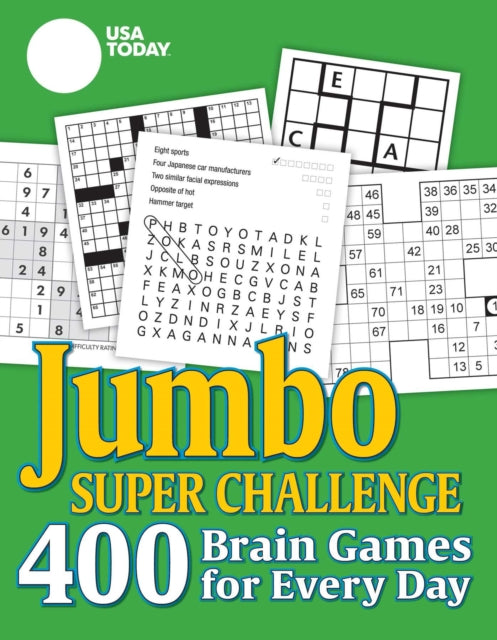 USA Today Jumbo Puzzle Book Super Challenge: 400 Brain Games for Every Day