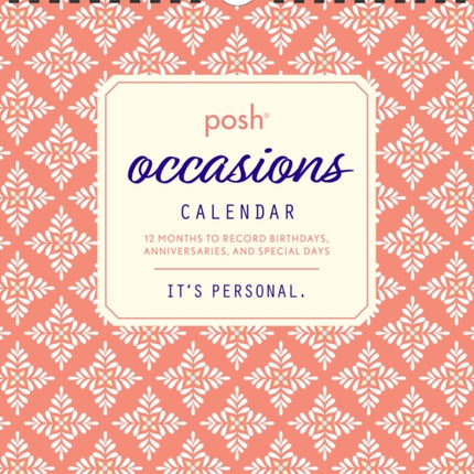 Posh Occasions Calendar