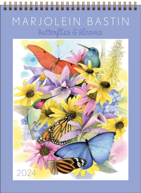 Marjolein Bastin 2024 Wall Calendar: Butterflies & Blooms