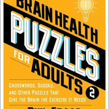 Brain Health Puzzles for Adults 2: Crosswords,