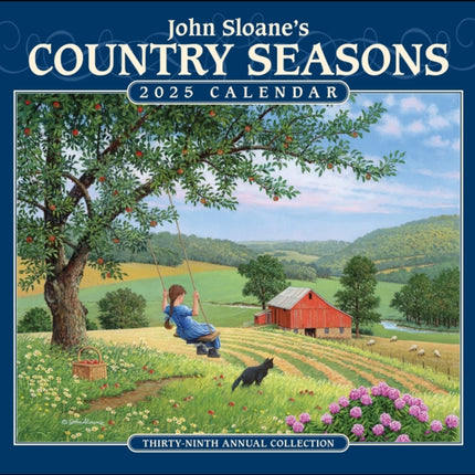 John Sloanes Country Seasons 2025 Deluxe Wall Calendar