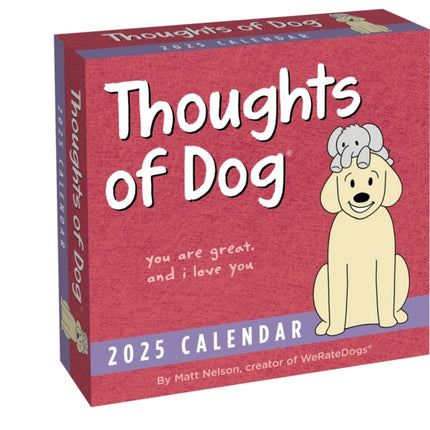 Thoughts of Dog 2025 DaytoDay Calendar