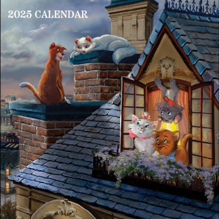 Disney Dreams Collection by Thomas Kinkade Studios 12Month 2025 MonthlyWeekly Engagement Calendar