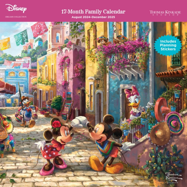 Disney Dreams Collection by Thomas Kinkade Studios 17Month 20242025 Family Wall Calendar