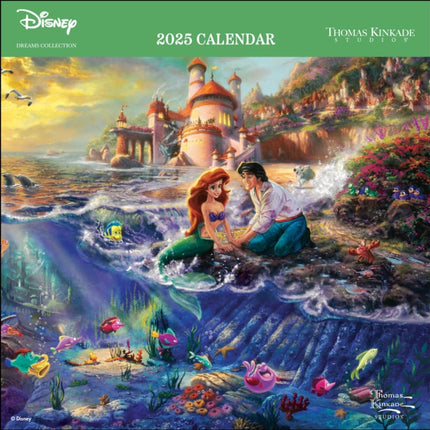 Disney Dreams Collection by Thomas Kinkade Studios 2025 Mini Wall Calendar