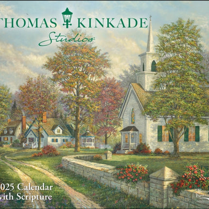 Thomas Kinkade Studios 2025 Deluxe Wall Calendar with Scripture