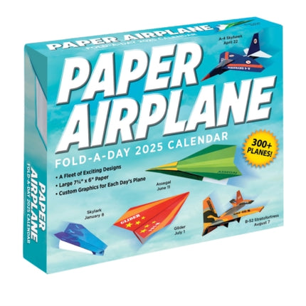 Paper Airplane 2025 FoldADay Calendar