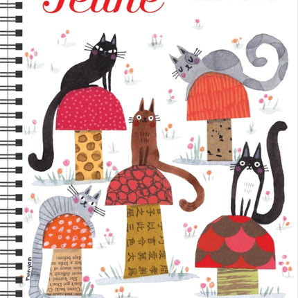 Feline 12Month 2025 MonthlyWeekly Planner Calendar