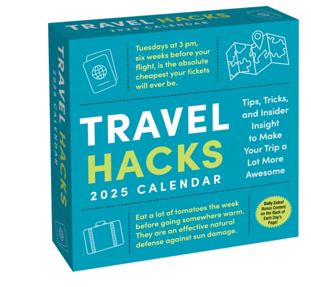 Travel Hacks 2025 DayToDay Calendar