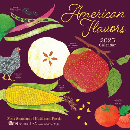 American Flavors 2025 Wall Calendar