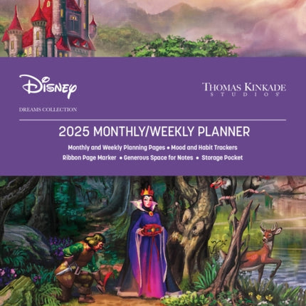 Disney Dreams Collection by Thomas Kinkade Studios 12Month 2025 MonthlyWeekly Planner Calendar