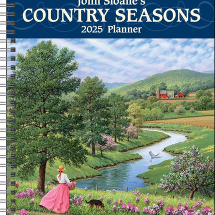 John Sloanes Country Seasons 12Month 2025 MonthlyWeekly Planner Calendar