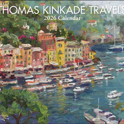 Thomas Kinkade Travels 2026 Deluxe Wall Calendar