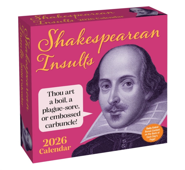 Shakespearean Insults 2026 DaytoDay Calendar