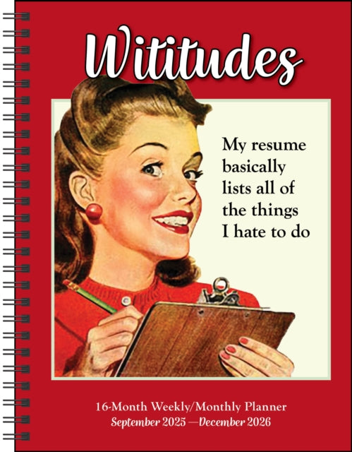 Wititudes 16Month 20252026 WeeklyMonthly Planner