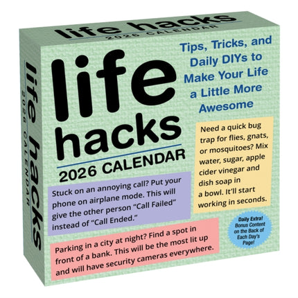 Life Hacks 2026 DaytoDay Calendar