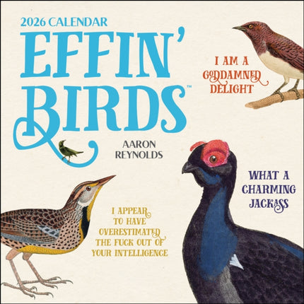 Effin Birds 2026 Wall Calendar