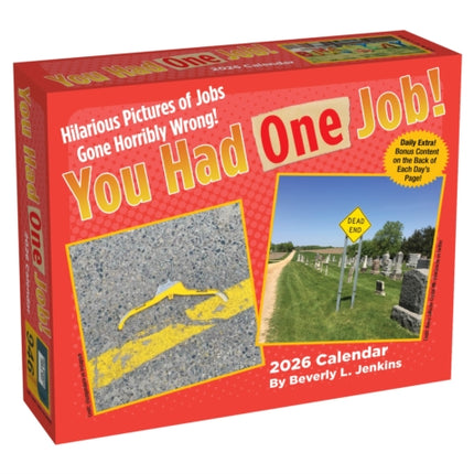 You Had One Job 2026 DaytoDay Calendar