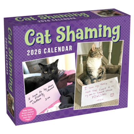 Cat Shaming 2026 DaytoDay Calendar