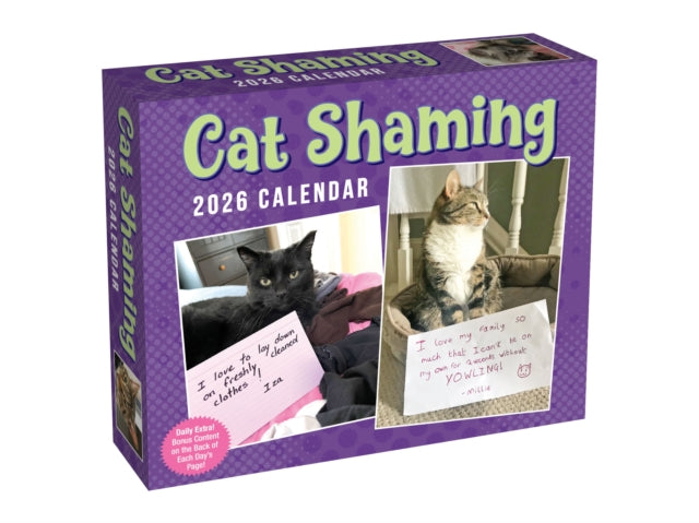 Cat Shaming 2026 DaytoDay Calendar