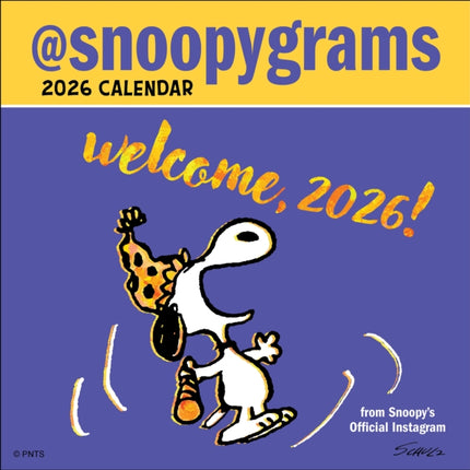 Peanuts Snoopygrams 2026 Mini Wall Calendar
