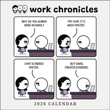Work Chronicles 2026 Wall Calendar