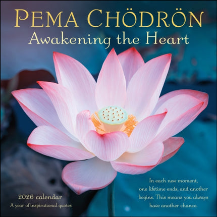 Pema Chödrön 2026 Wall Calendar