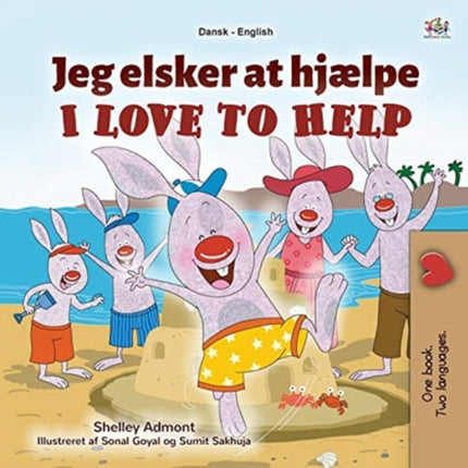 I Love to Help (Danish English Bilingual Book for