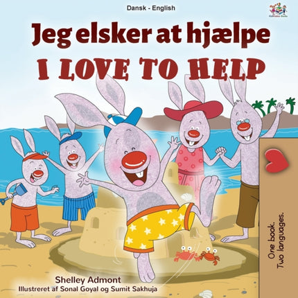 I Love to Help (Danish English Bilingual Book for Kids)