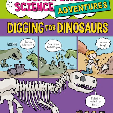 Comic Strip Science Adventures Digging for Dinosaurs