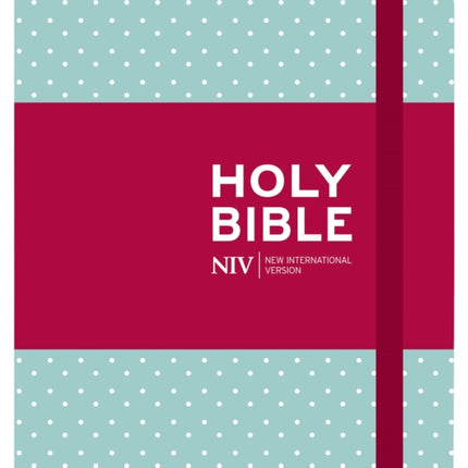 NIV Journalling Mint Polka Dot Cloth Bible