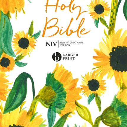 NIV Larger Print Soft-tone Bible: Sunflowers