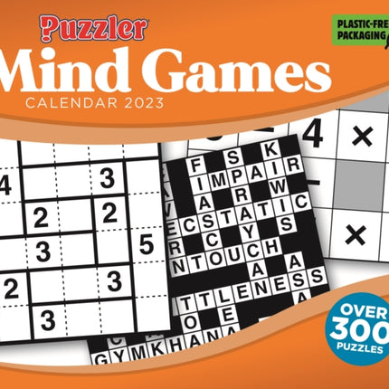 2023 Mind Games, Puzzler Box Calendar Plastic