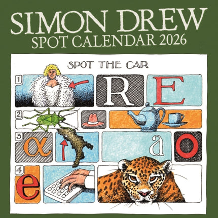 Simon Drew Easel Desk Calendar 2026