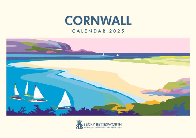 Cornwall Becky Bettesworth A4 Calendar 2025