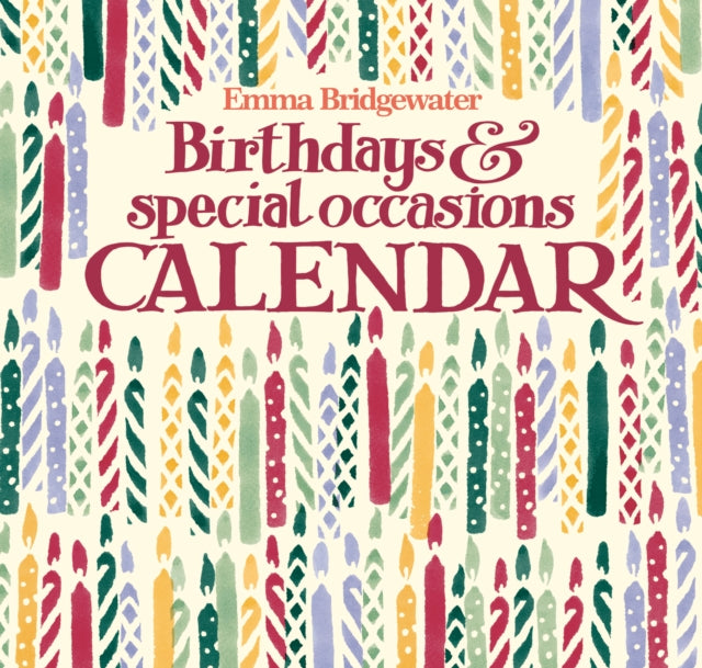 Emma Bridgewater Birthday Candles Perpetual Midi Calendar 2025