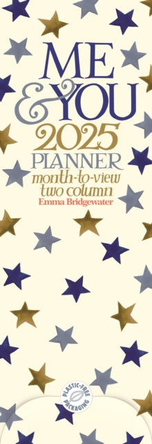 Emma Bridgewater Me  You Blue Star Planner Slim Calendar 2025