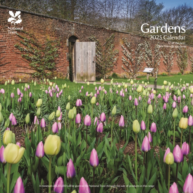 National Trust Gardens Square Wall Calendar 2025