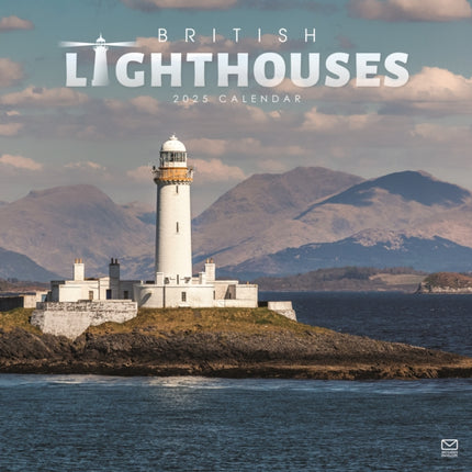 British Lighthouses Square Wall Calendar 2025