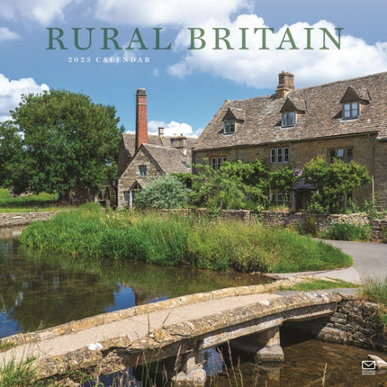 Rural Britain Square Wall Calendar 2025