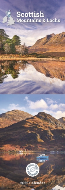 Scottish Mountains  Lochs Slim Calendar 2025