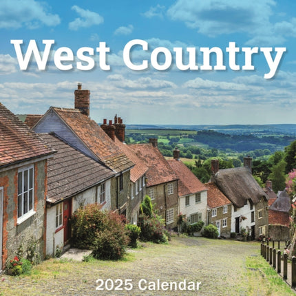 West Country Mini Easel Desk Calendar 2025