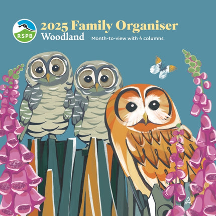 RSPB Household Planner Wall Calendar 2025