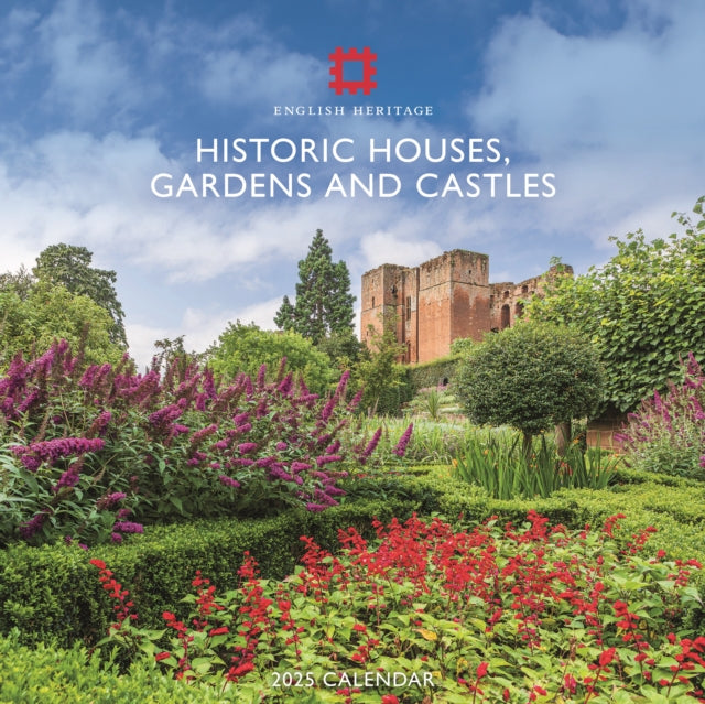 English Heritage Historic House Gardens  Castles Square Wall Calendar 2025