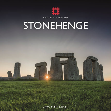 English Heritage Stonehenge Square Wall Calendar 2025