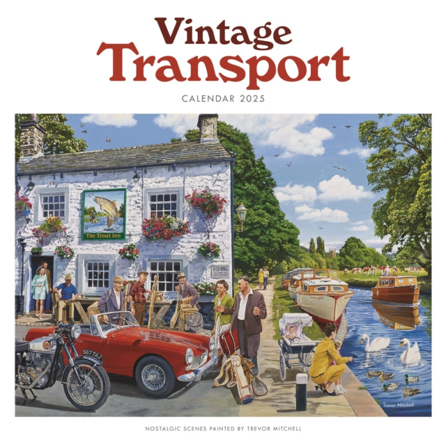 Vintage Transport Trevor Mitchell Wiro Wall Calendar 2025