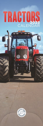 Tractors Slim Calendar 2025