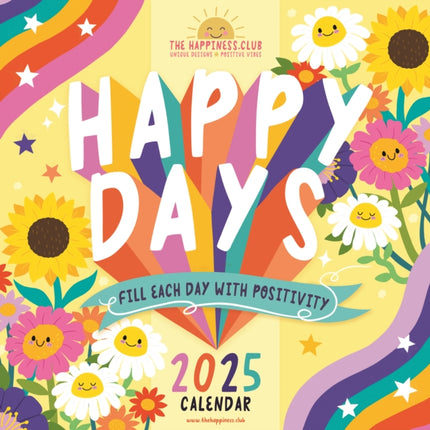 The Happiness Club Square Wall Calendar 2025