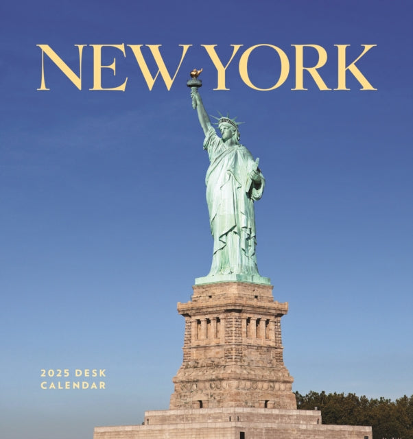 New York Easel Desk Calendar 2025